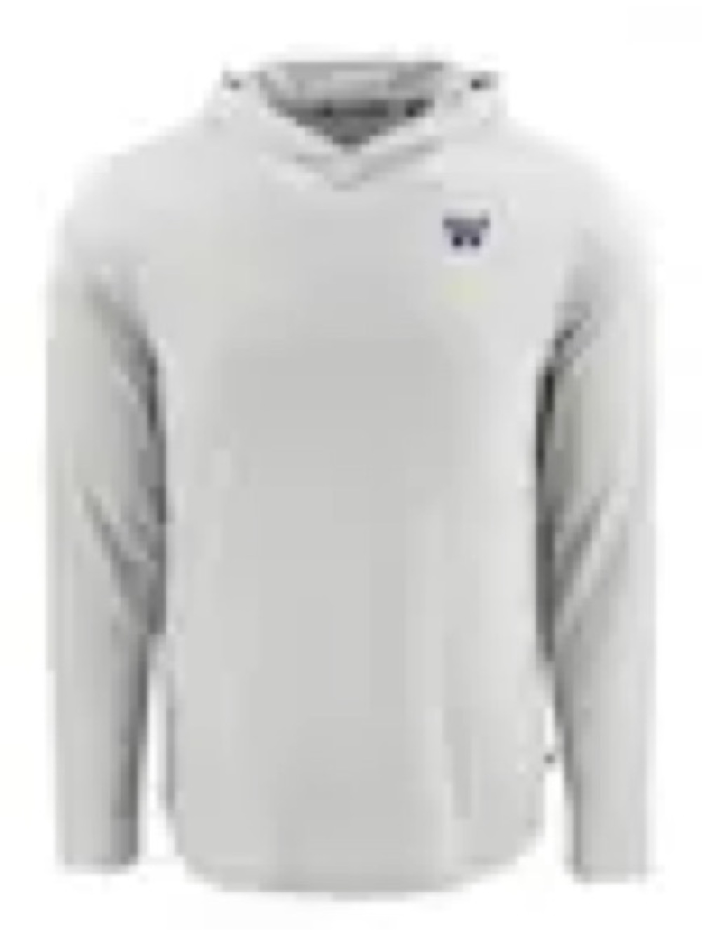 Cutter & Buck White Hooded Long-Sleeve Shirt